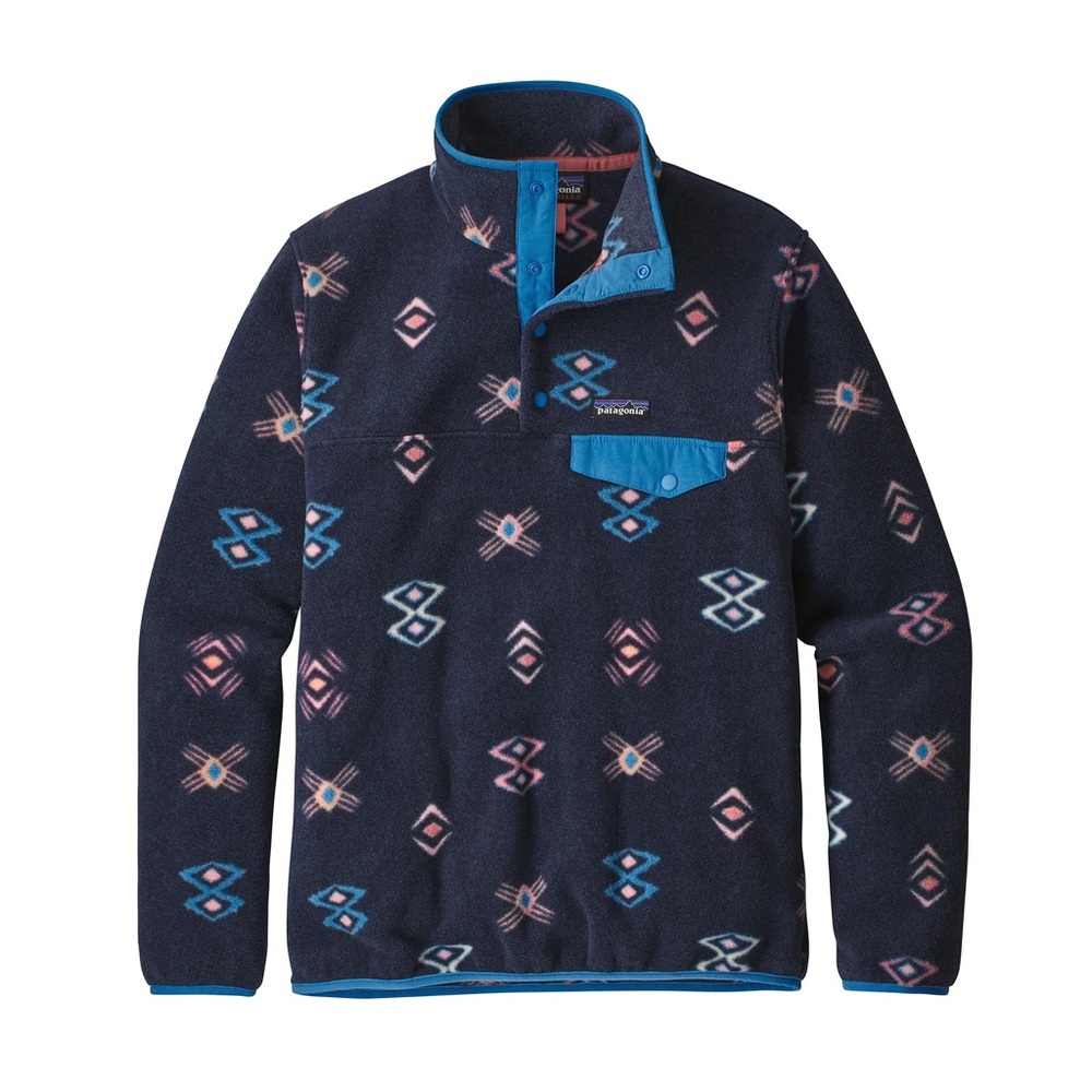 Patagonia Synchilla Snap T fleece pullover. Space Spirits Navy. Size XL